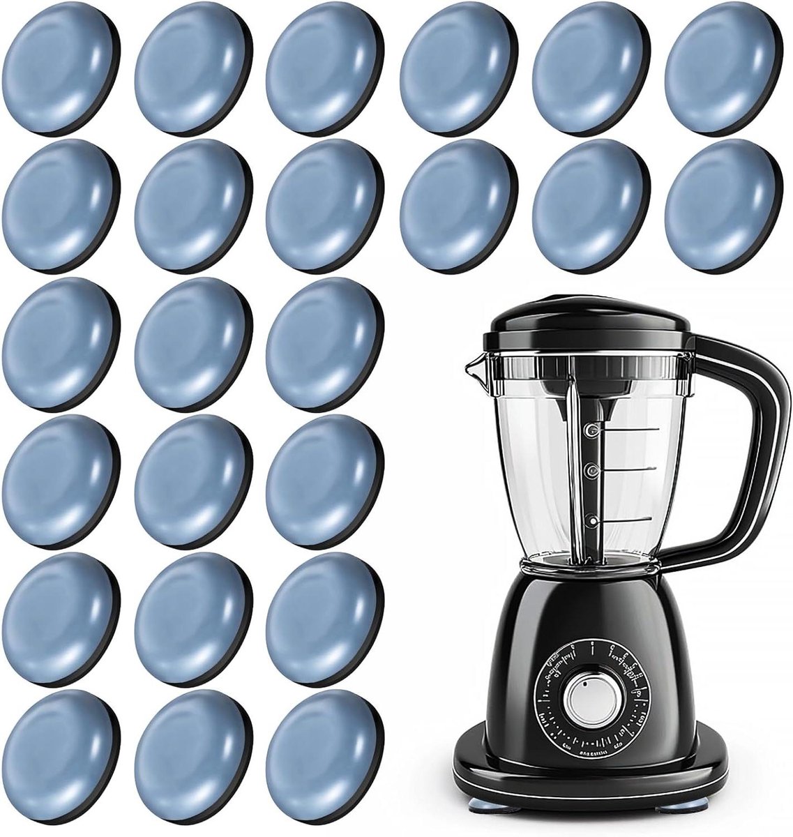 ByShane - Meubelglijders | Set van 24 stuks | Zelfklevende vilt glijders | Vloerbeschermers voor hardhout en tapijt